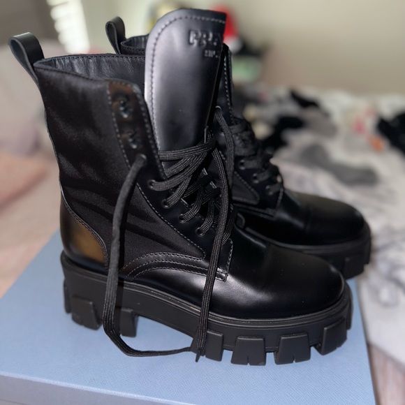 Prada Monolith Boots - Picture 2 of 10